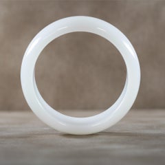 Enairo White Jade Bangle