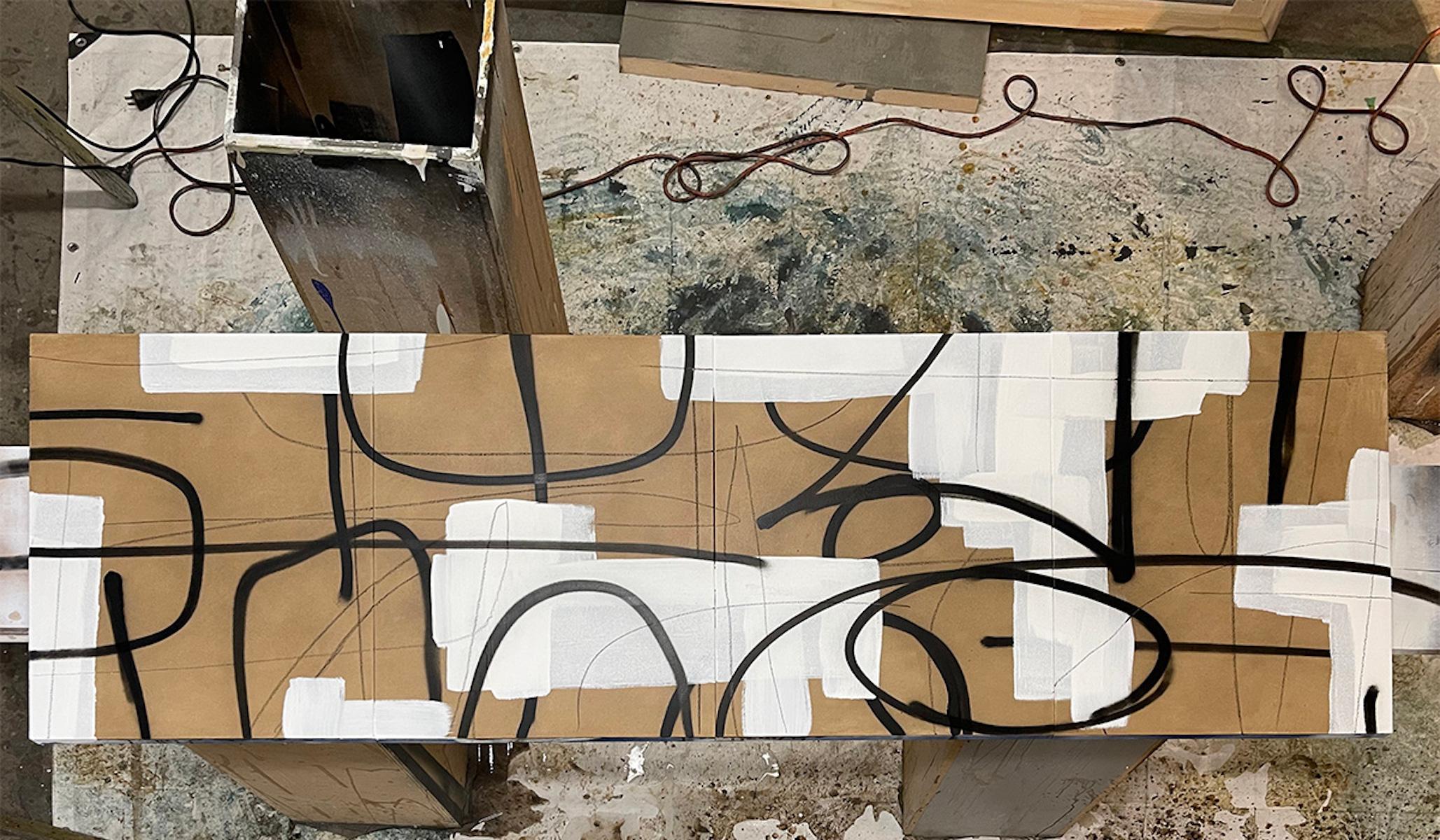 Contemporary Enamel Abstract Cabinet by Morgan Clayhall – 72