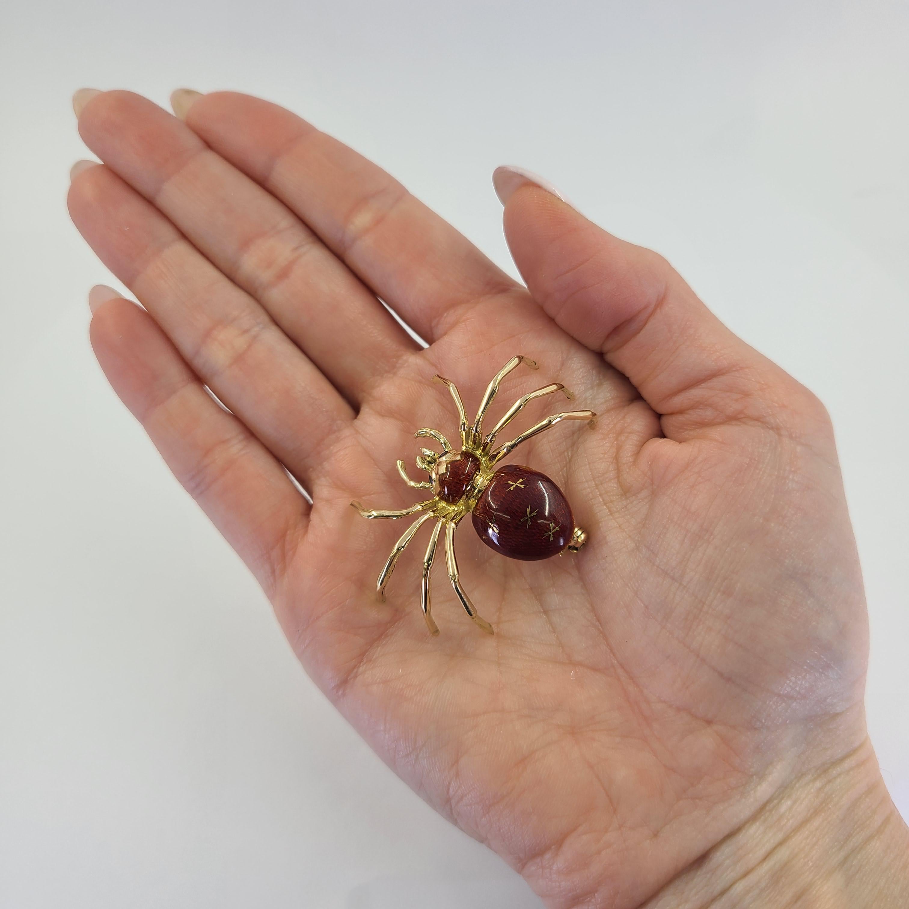 spider faberge brooch