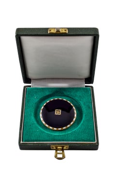 Enamel Brooch Austrian Jugendstil Josef Hoffmann Wiener Werkstätte, circa 1910