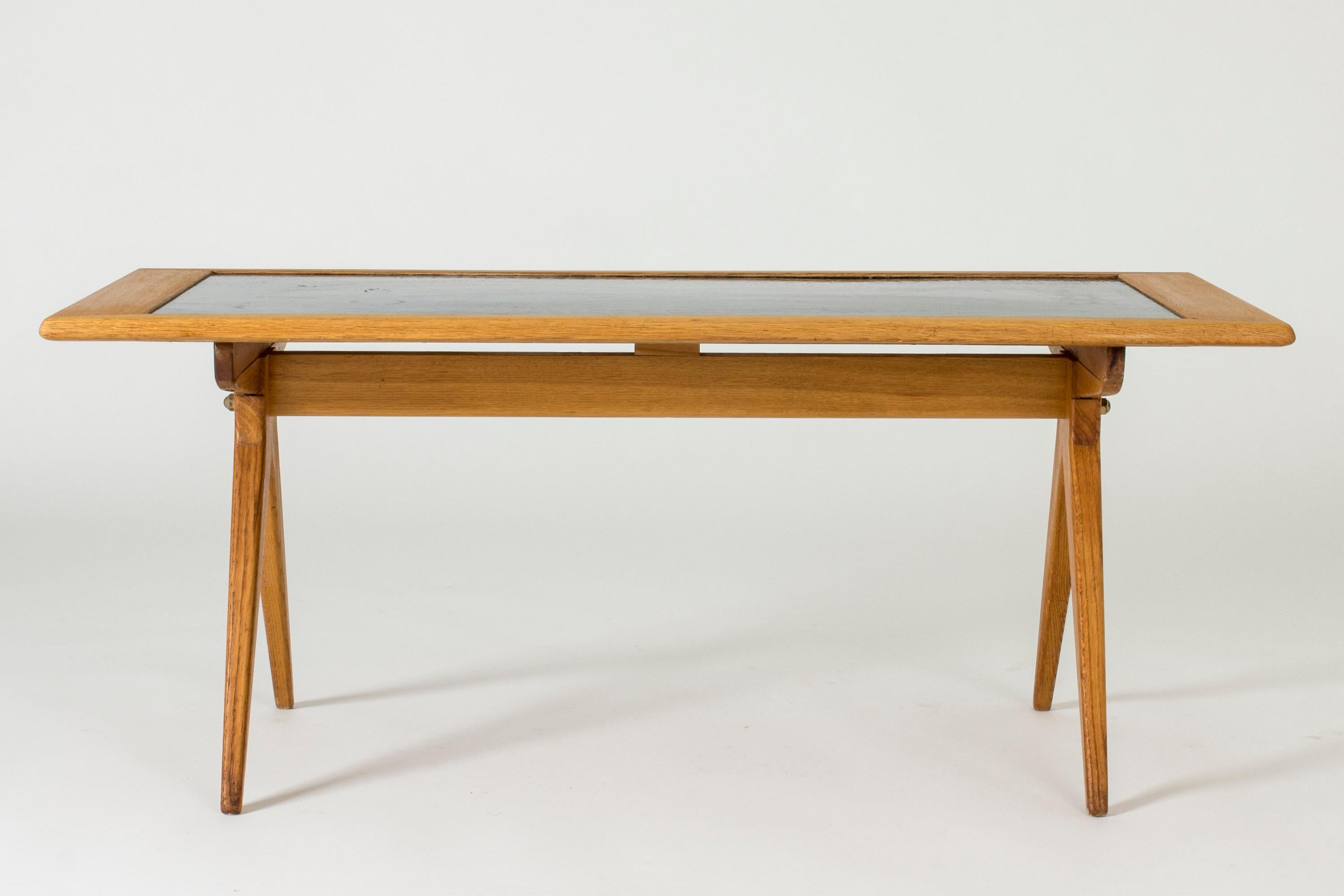 Scandinave moderne Table basse en émail de Stig Lindberg, Suède, années 1950 en vente