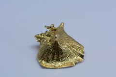 Enamel Conch Shell Pendant-Charm 14 Karat Gold