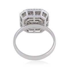 Enamel Diamond 14 Karat Gold Ring by Meghna Jewels