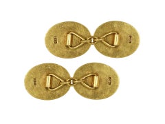Enamel Dog Cufflinks, circa 1900.