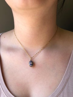 Enamel Fabergé Style Egg Pendant