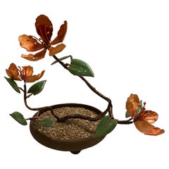 Vintage Enamel Flower in Pot
