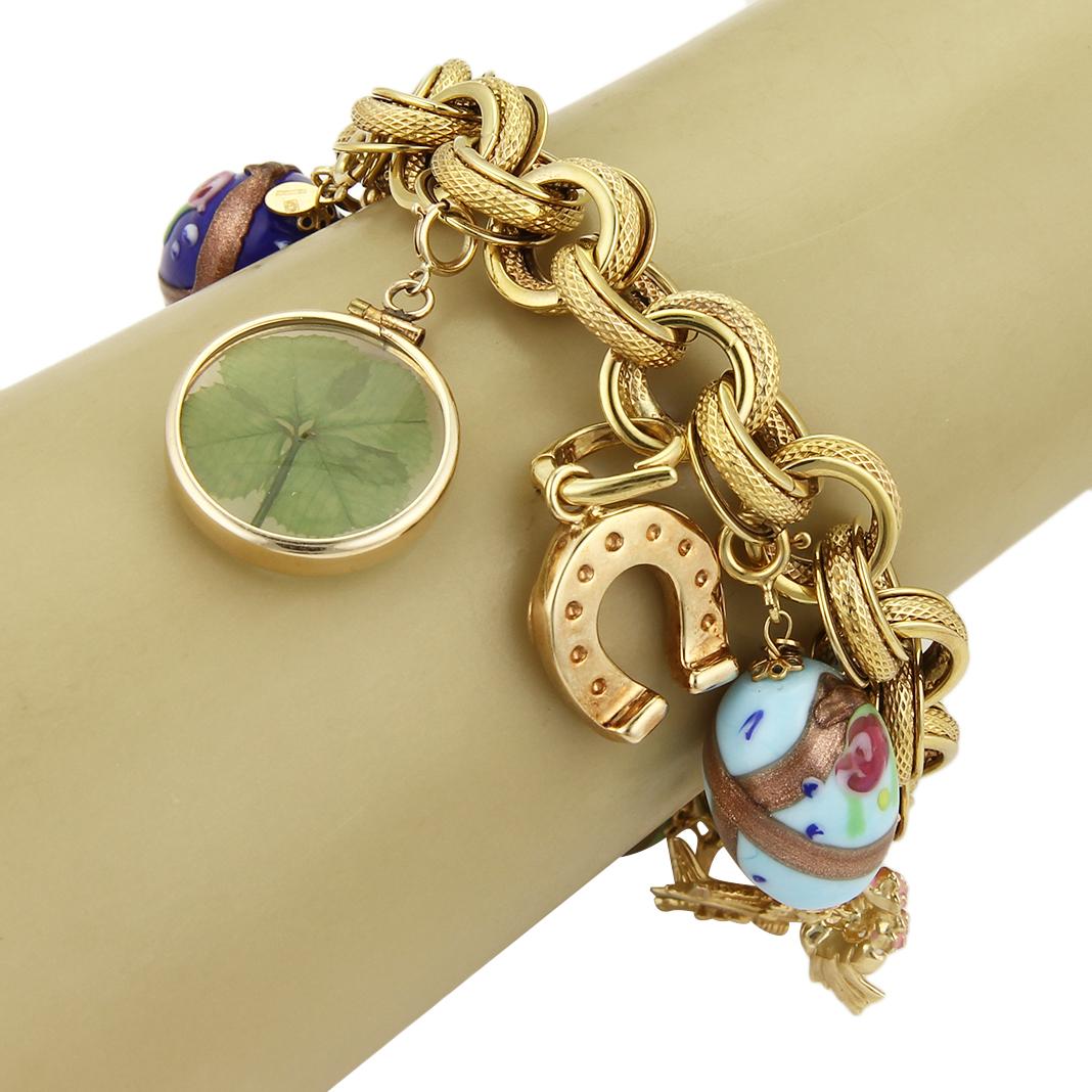 Large gold charms deals