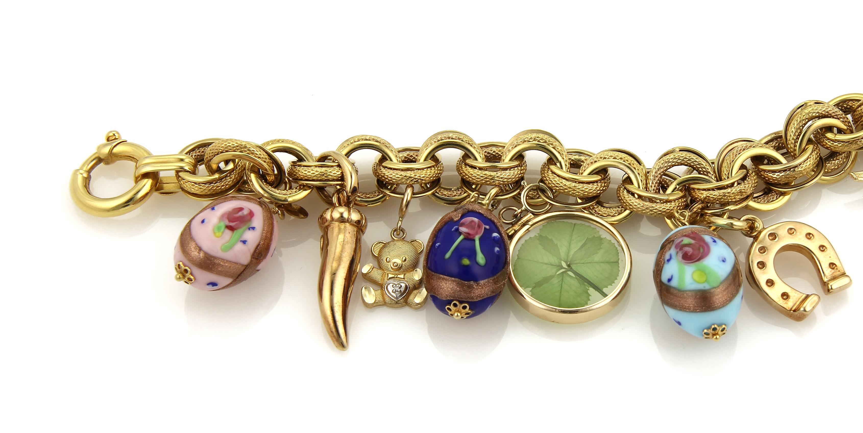large gold charms