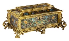 Enamel Lidded Casket