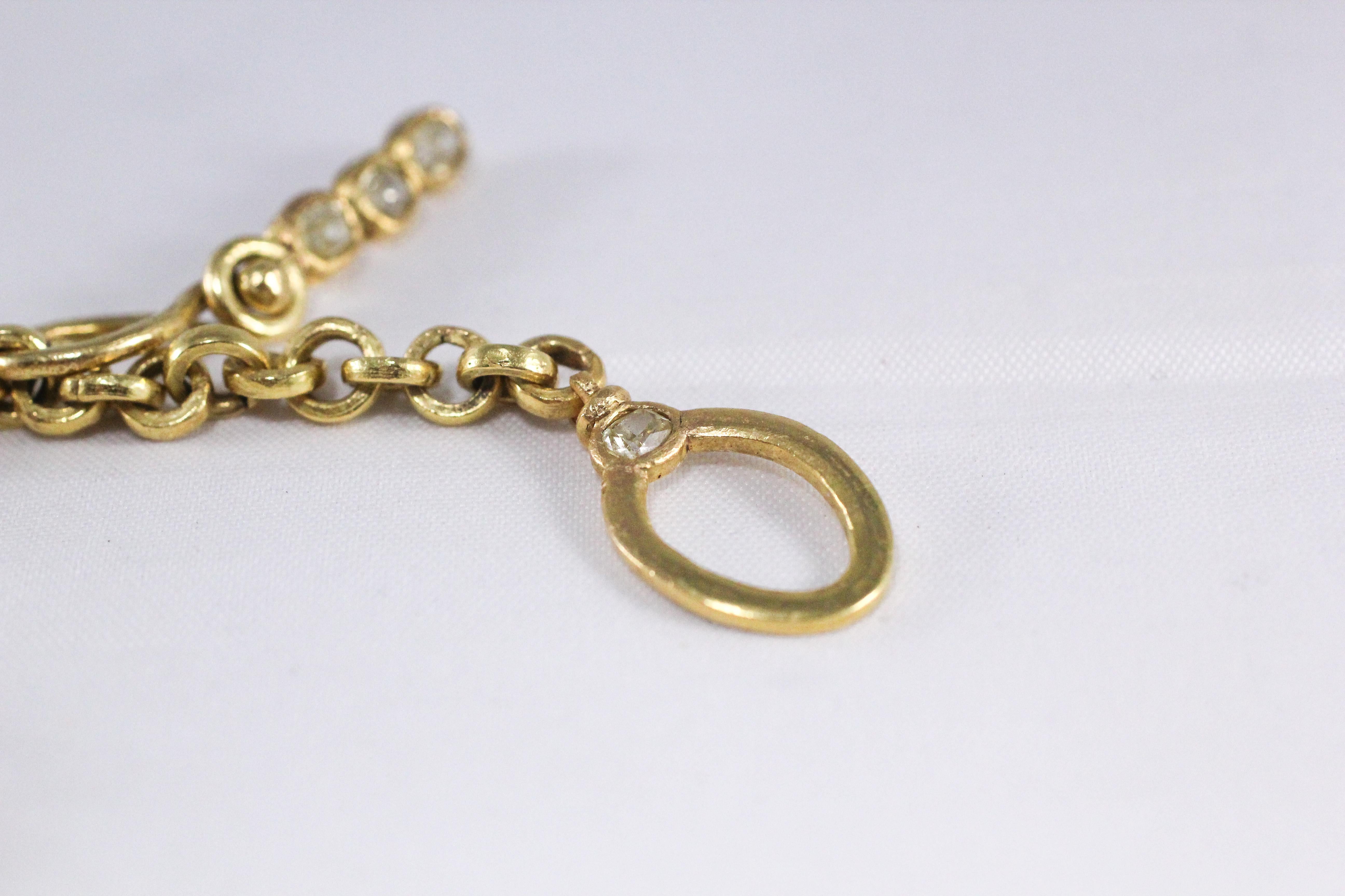 Emaille Magen David 18K Gold Kette Halskette Diamant-Anhänger und Knopfleiste mit Anhänger im Angebot 11