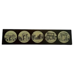 Caja de cerillas de metal esmaltado Fornasetti