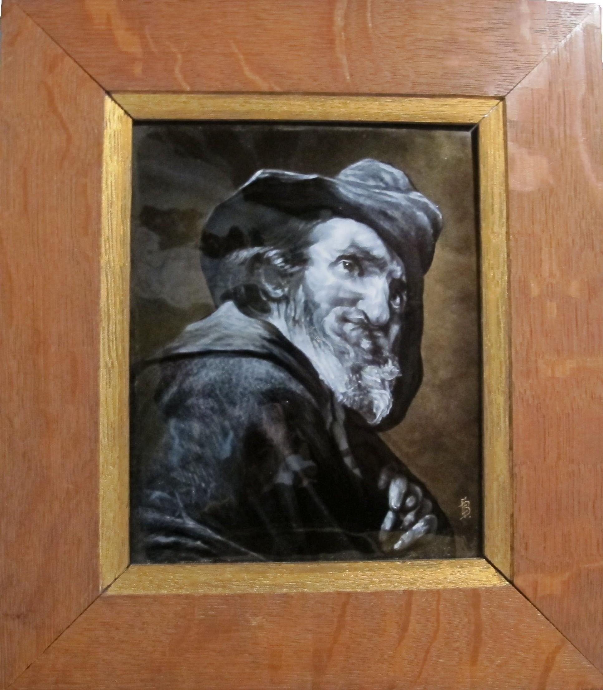 French Enamel Painting on Copper by Ernest Blancher (1855-1935) Limoges For Sale