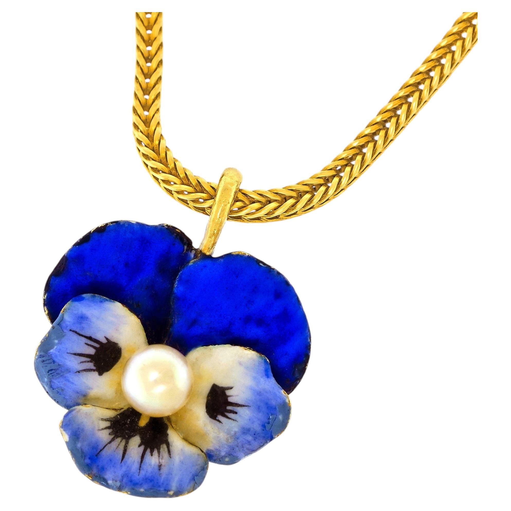 Antique Pansy Jewelry - 53 For Sale on 1stDibs | pansy jewellery