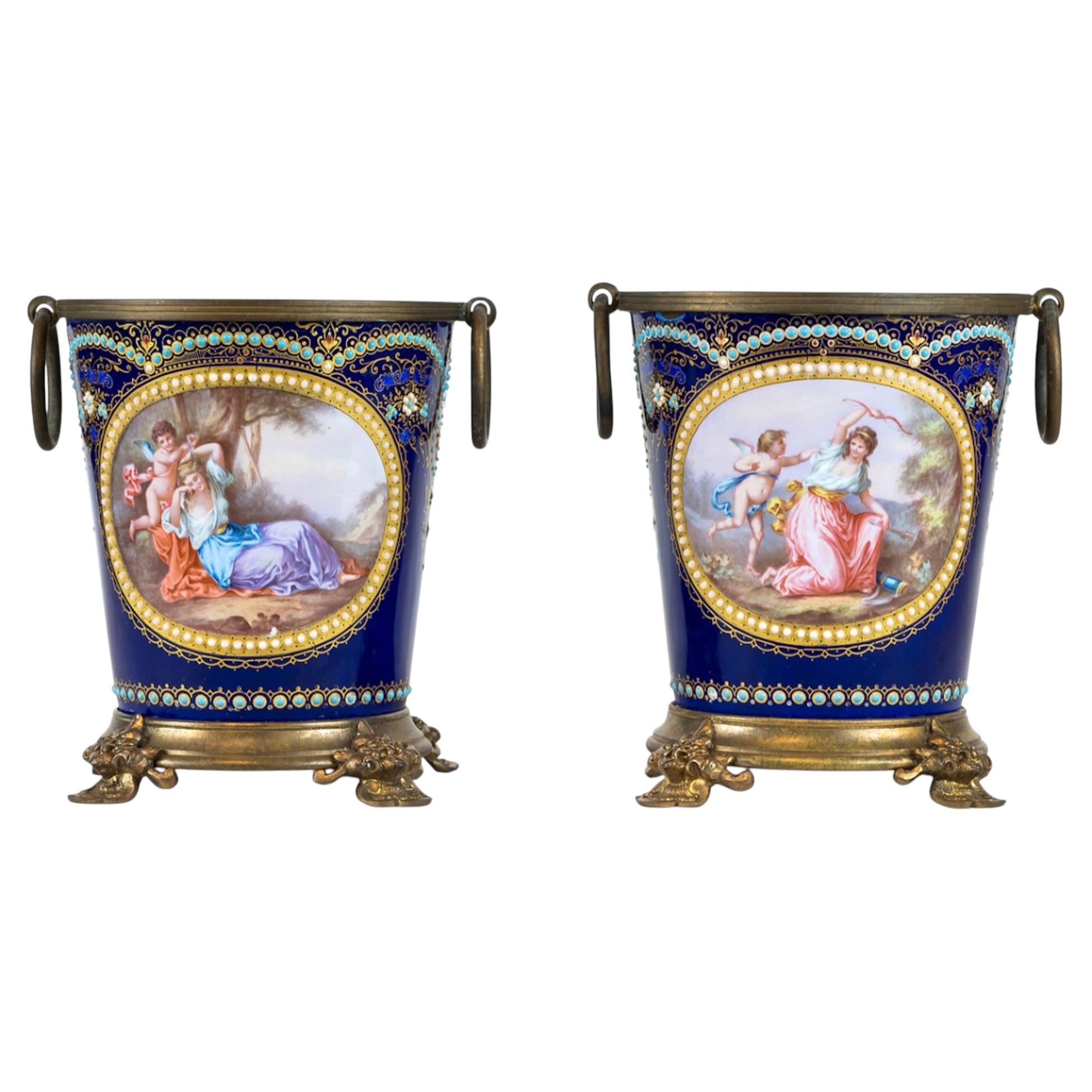 Enamel Planters For Sale