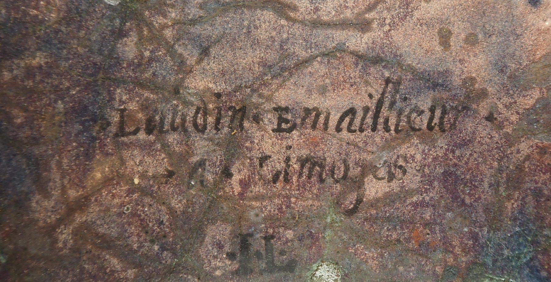 Plaque d'émail Madonna with Child Materdei, Jean Laudin, France, C.C. en vente 8