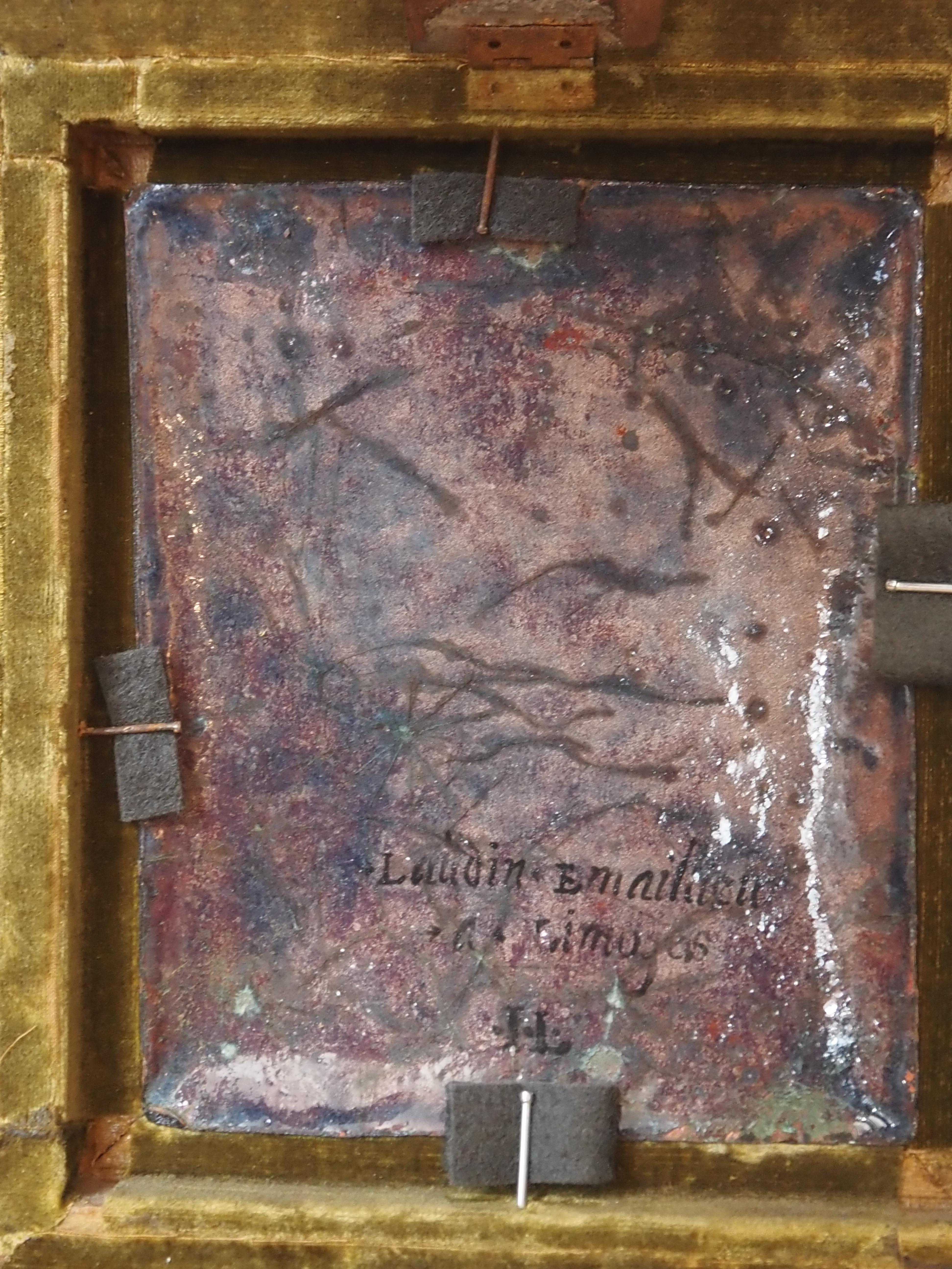 Plaque d'émail Madonna with Child Materdei, Jean Laudin, France, C.C. en vente 13