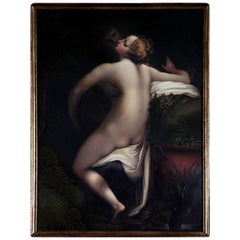 Enamel Plaque of Jupiter and Io after Correggio by Henry Bone