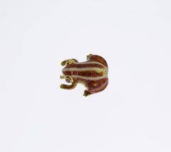 Enamel Ruby 14 Carat Gold Frog Brooch