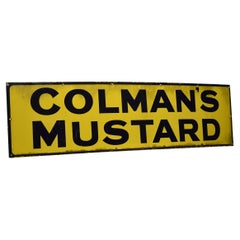 Used Enamel Sign for Colman’s Mustard
