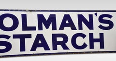 Enamel Sign for Colman’s Starch