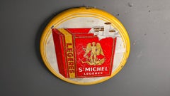 Panneau en émail « St Michel Cigarettes », 1953