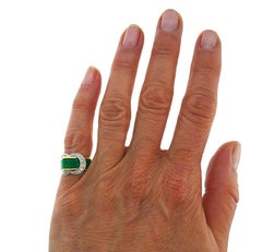 Enamel Snake Ring 18k Gold Diamond Retro Buckle Band Vintage Estate Jewelry