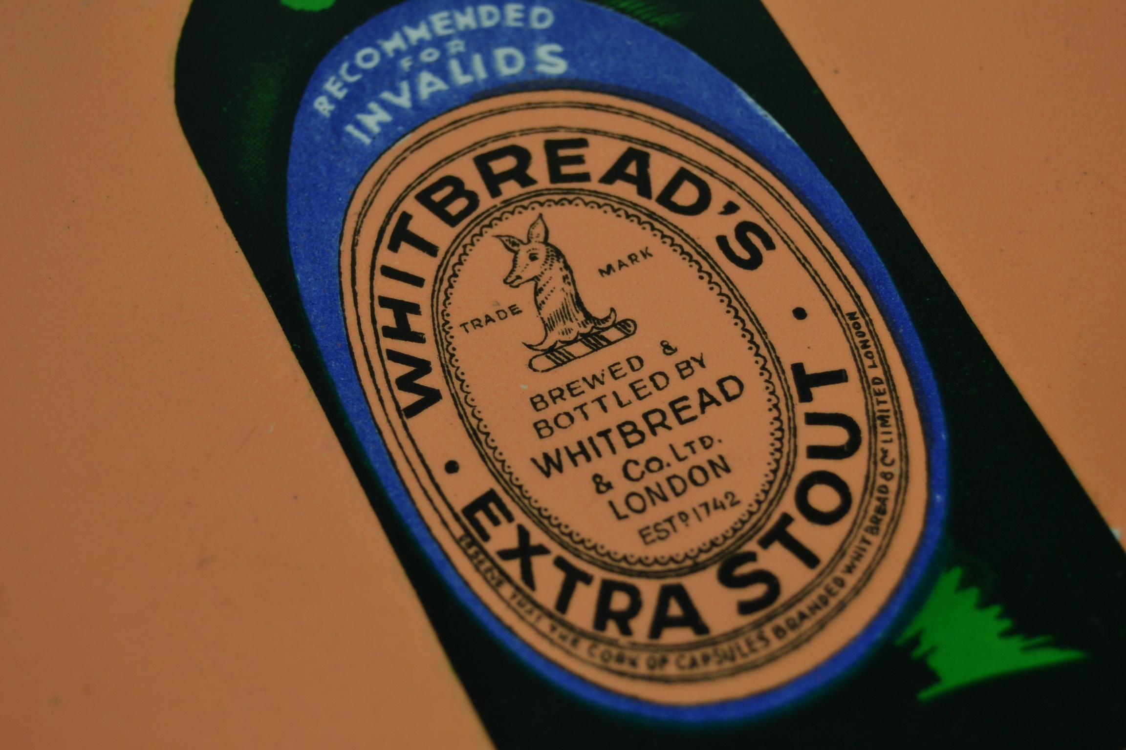Enamel Tray Sign for Whitbread's Beer, Mid-20th Century 2
