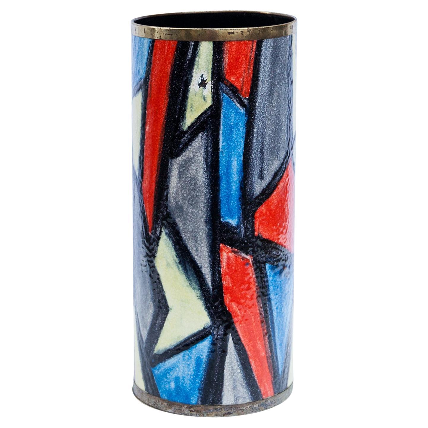 Enamel Umbrella Stand Italy 1950 at 1stDibs