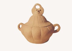 Emaille-Vase, einzigartig, von Meritxell Duran