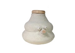 Emaille-Vase, einzigartig, von Meritxell Duran