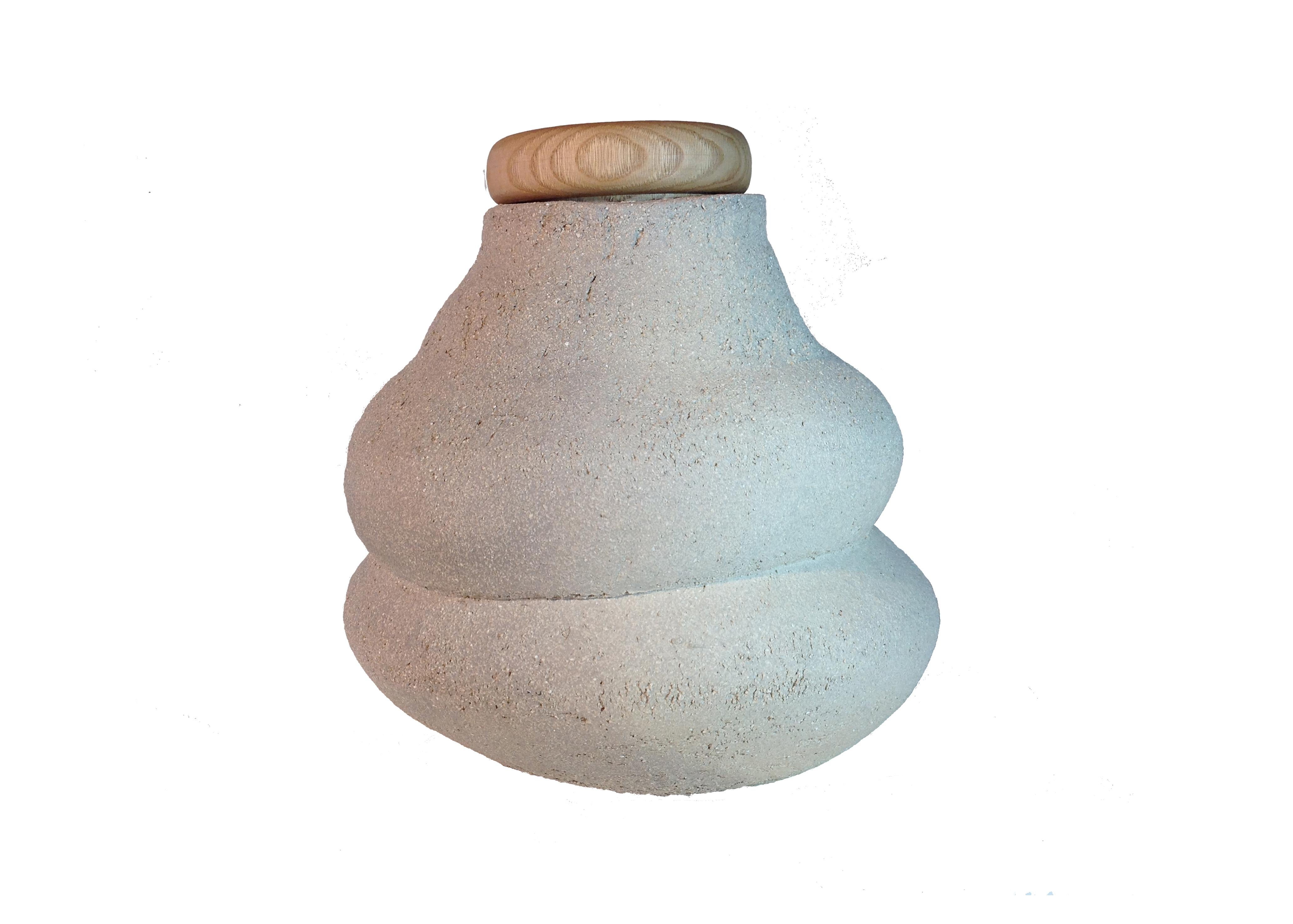 Modern Enamel Vase, Unique by Meritxell Duran For Sale
