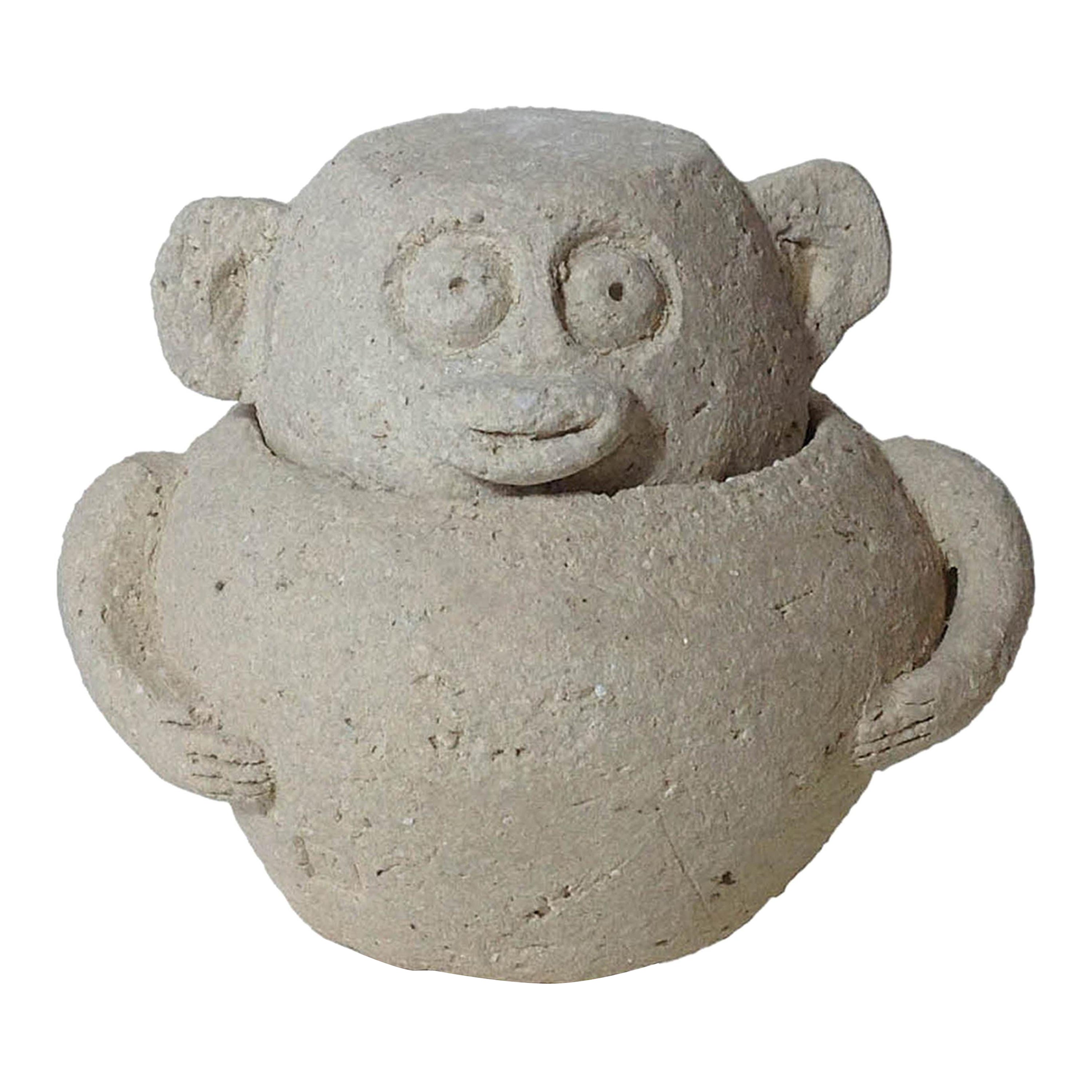 Vaso smaltato, unico, di Meritxell Duran in vendita