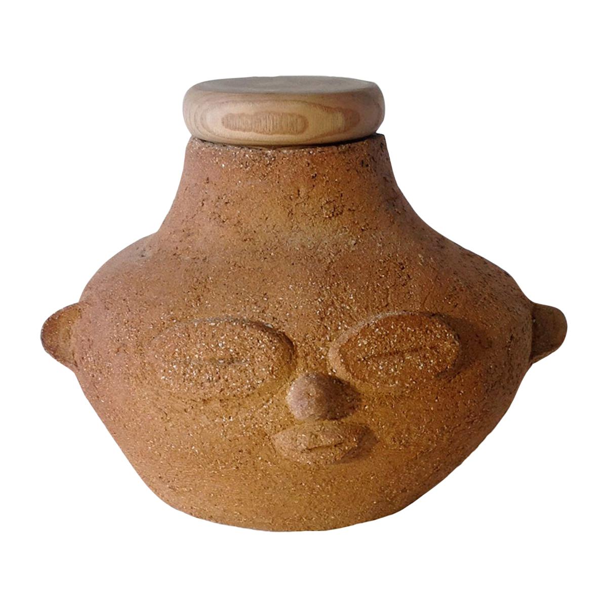 Emaille-Vase, einzigartig, von Meritxell Duran