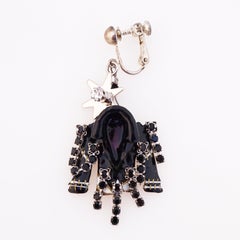 Enameled "Biker Snack" Charm Dangle Earrings By Lunch At The Ritz, 1990s