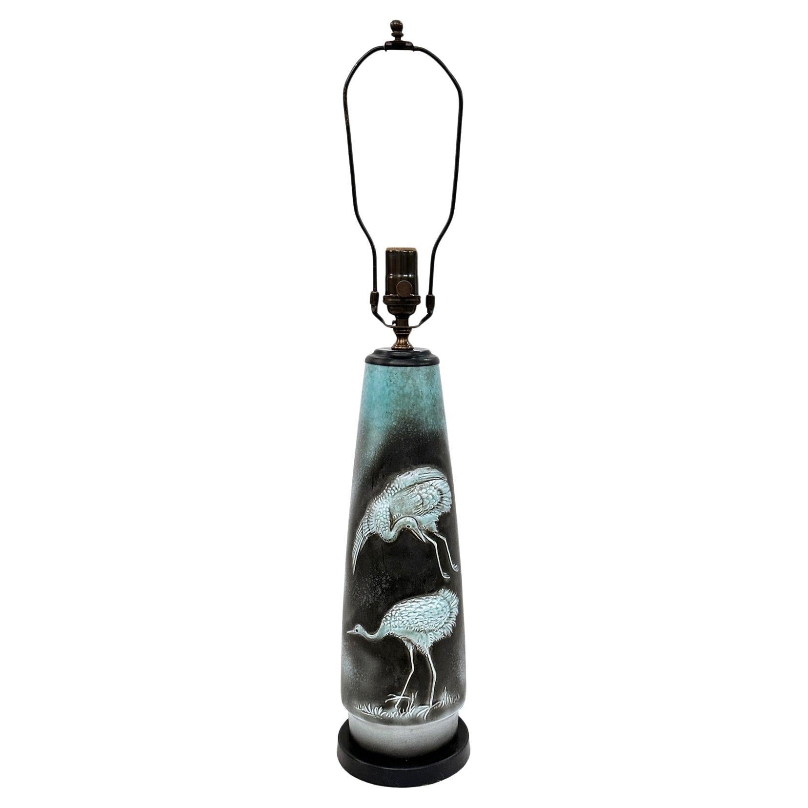 Lampe oiseaux émaillée