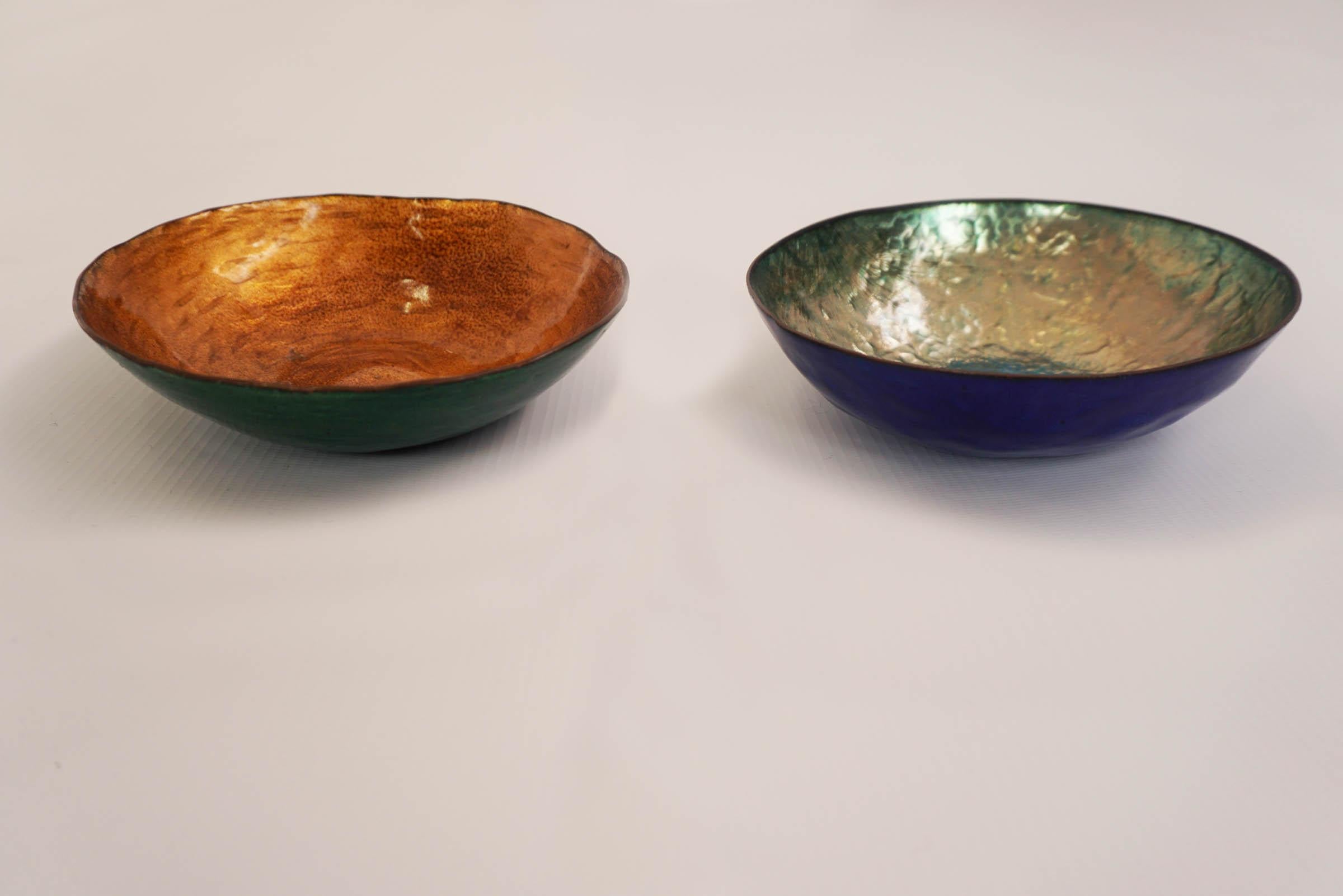 Enameled Bowl by Paolo De Poli, 1950, Italy In Good Condition For Sale In Morbio Inferiore, CH