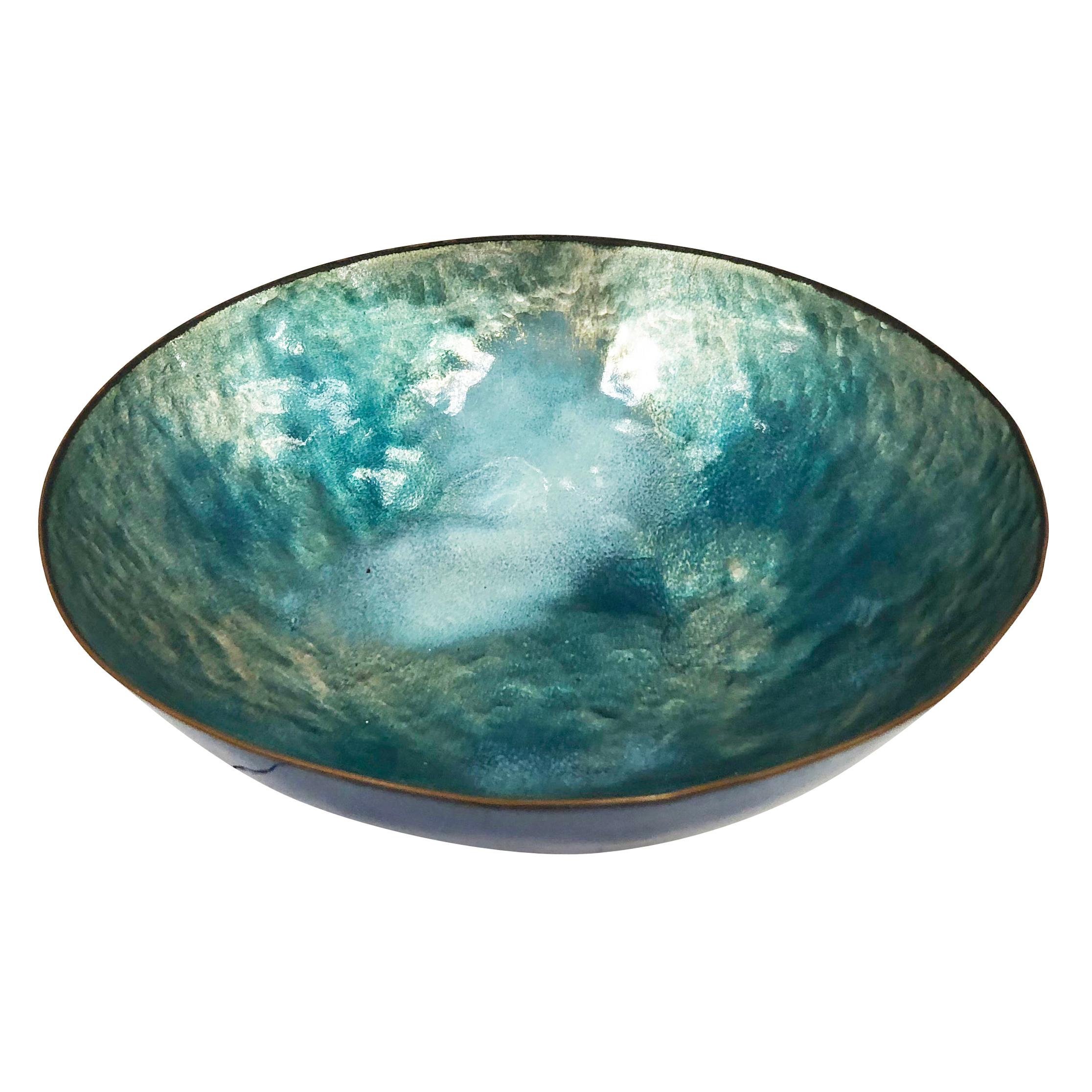 Italian Enameled Bowl by Paolo De Poli, Italy, 1960s