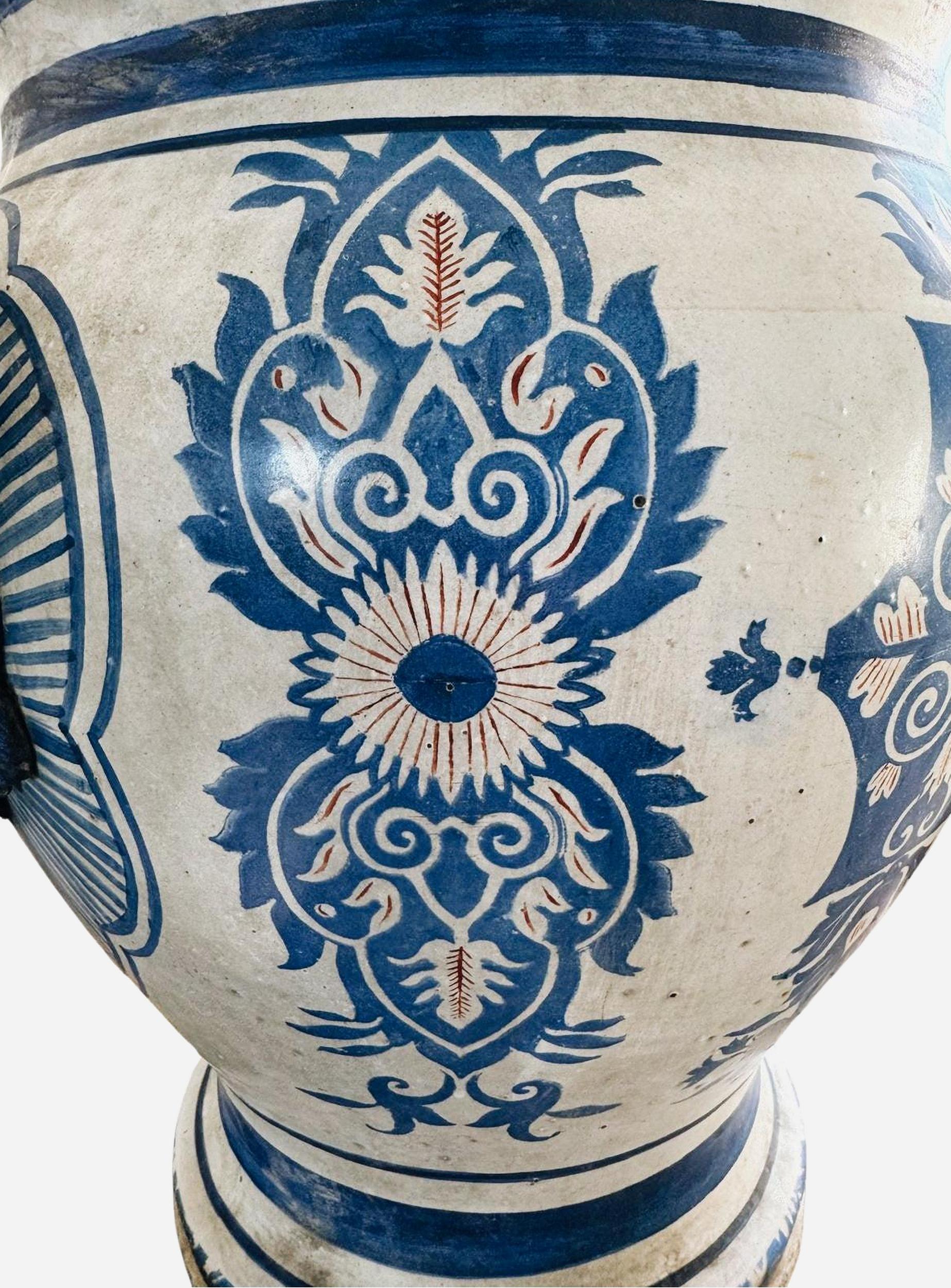 Calco Fioriera in ghisa smaltata, Emaillerie du Bourget, Francia, circa 1875 / 1880 in vendita