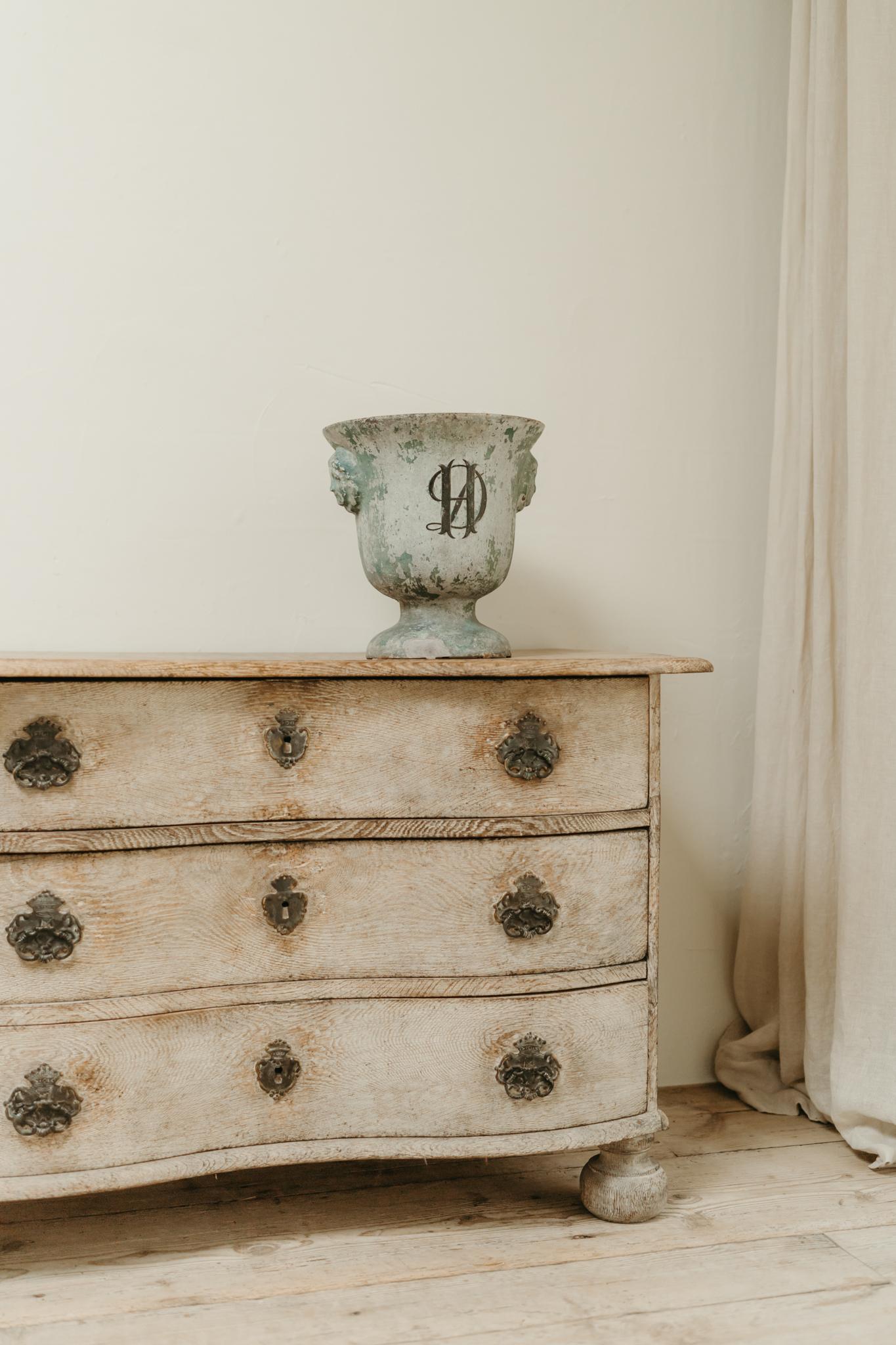 Enameled enameled castiron vase de Rouen ...