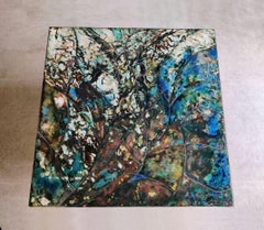 Enameled Copper Table by Giorgio Musoni, 1960s