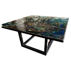 Enameled Copper Table by Giorgio Musoni, 1960s