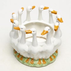 Enameled Fruit Bowl, Goose Dish, Ceramic by Kayen AB Borås