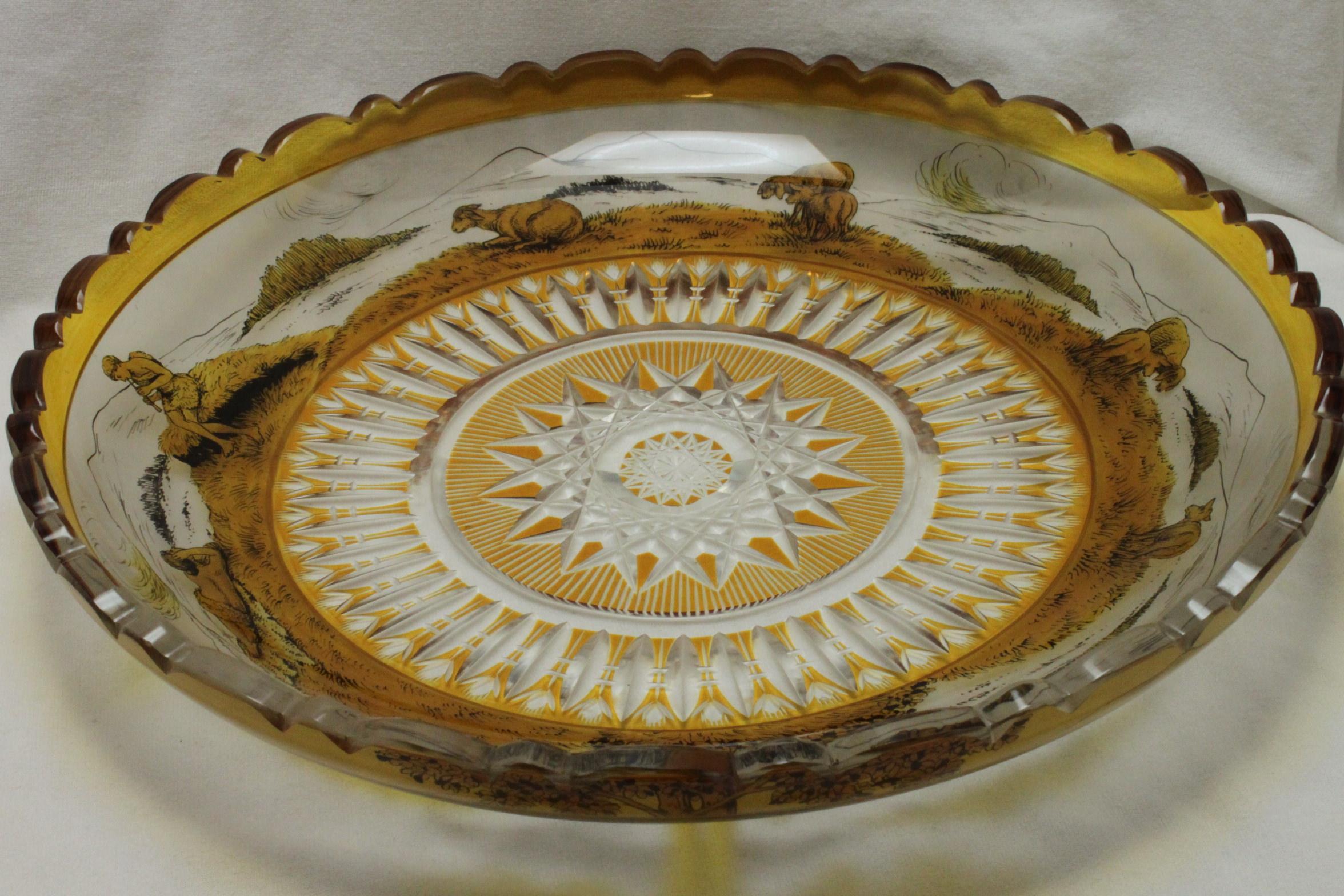 Enameled Glass Bowl Probably by Adolf Beckert In Good Condition For Sale In East Geelong, VIC