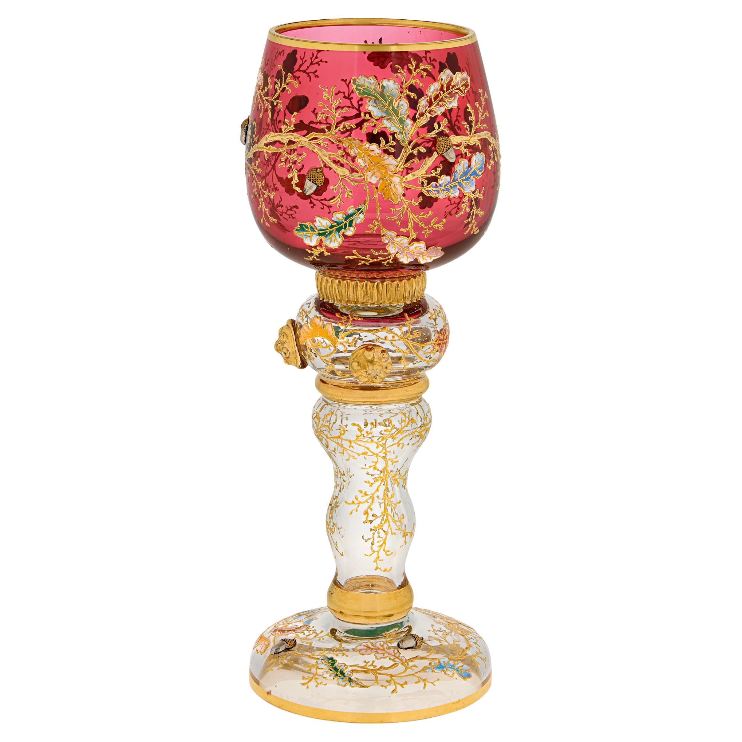 Copa de vino de cristal esmaltado by Moser