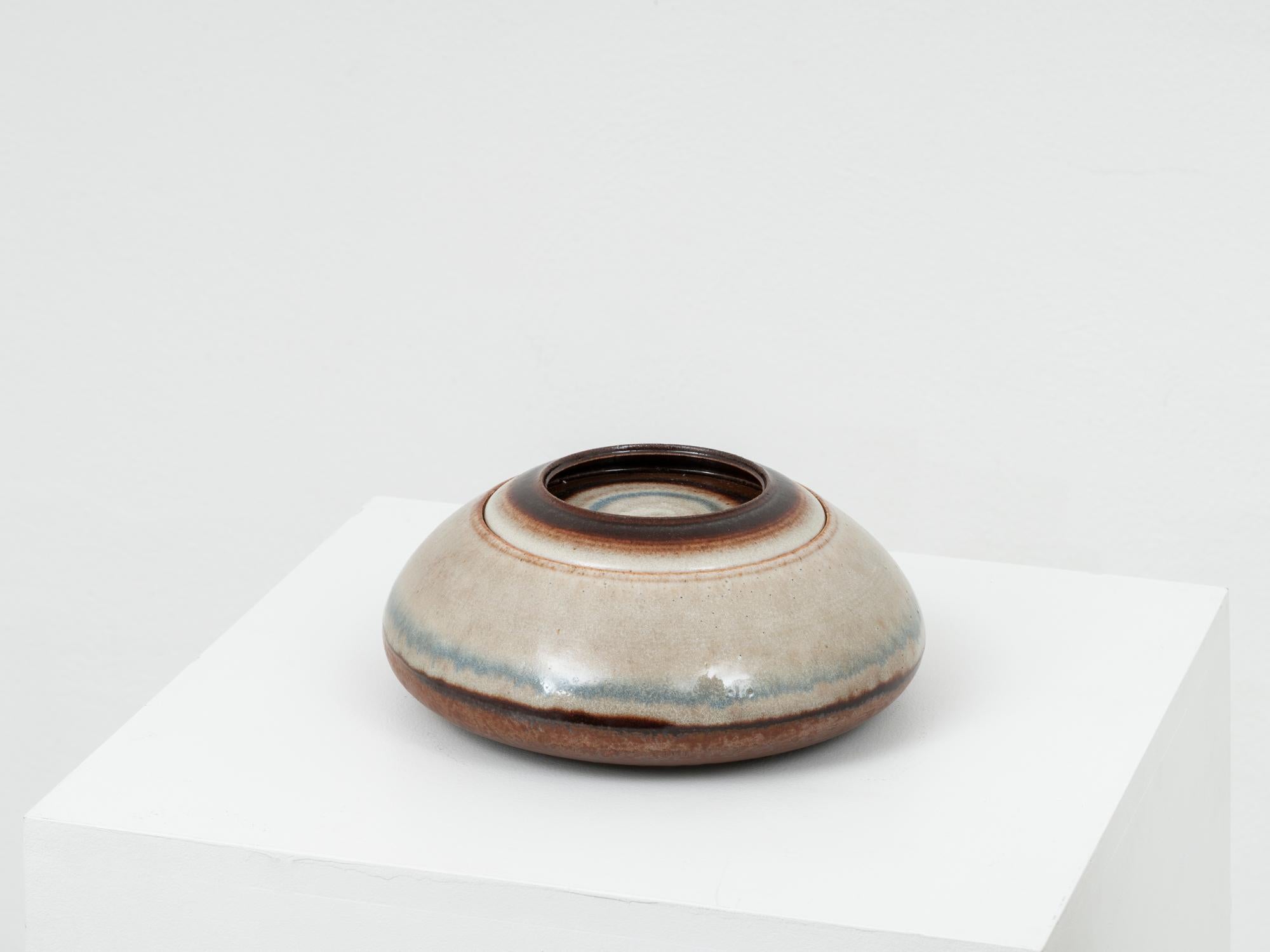 Mid-Century Modern Boîte en céramique émaillée de Nanni Valentini pour Ceramica Arcore en vente