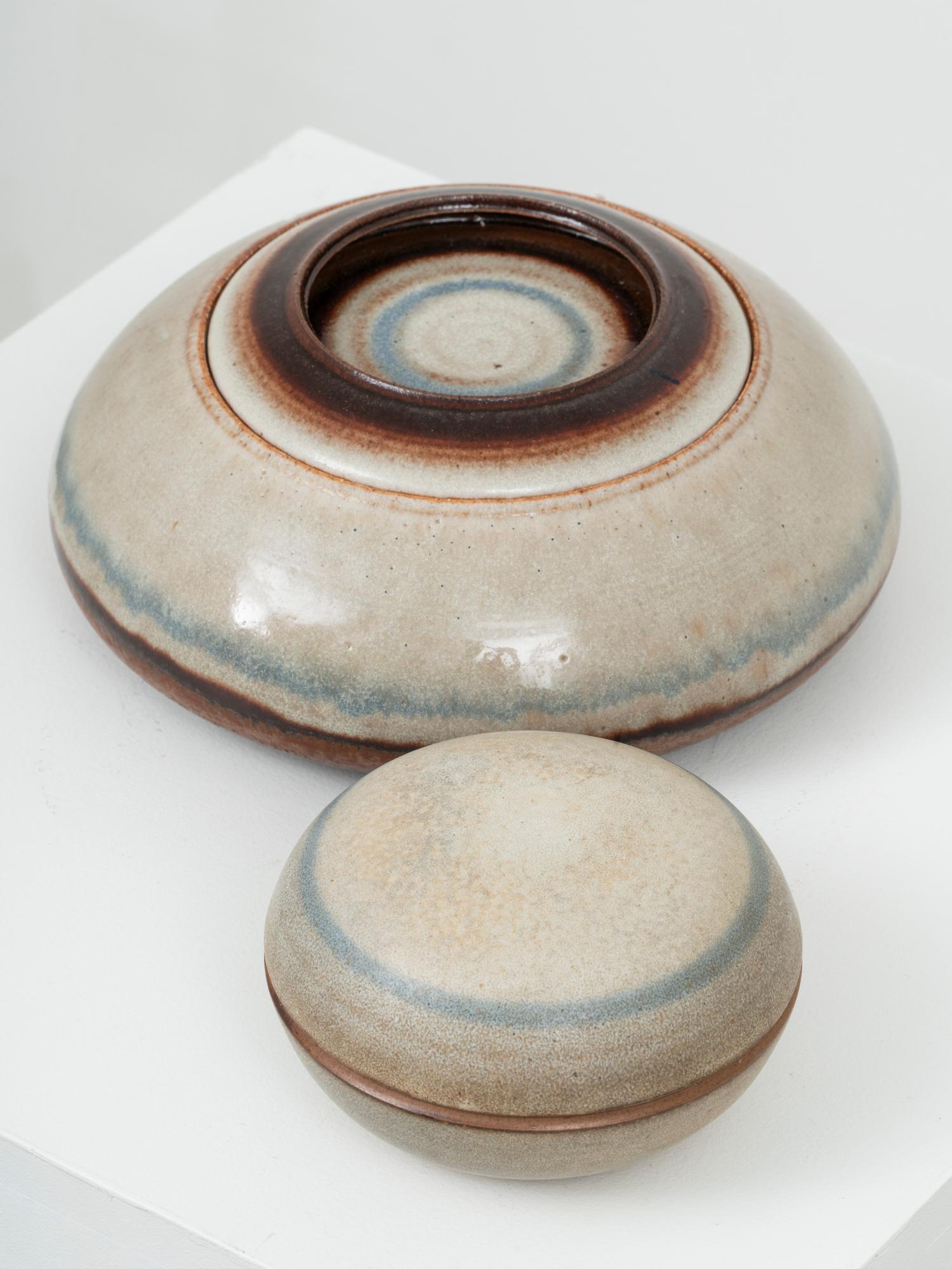 Enameled Glazed Ceramic Box by Nanni Valentini for Ceramica Arcore In Good Condition For Sale In Koper, SI