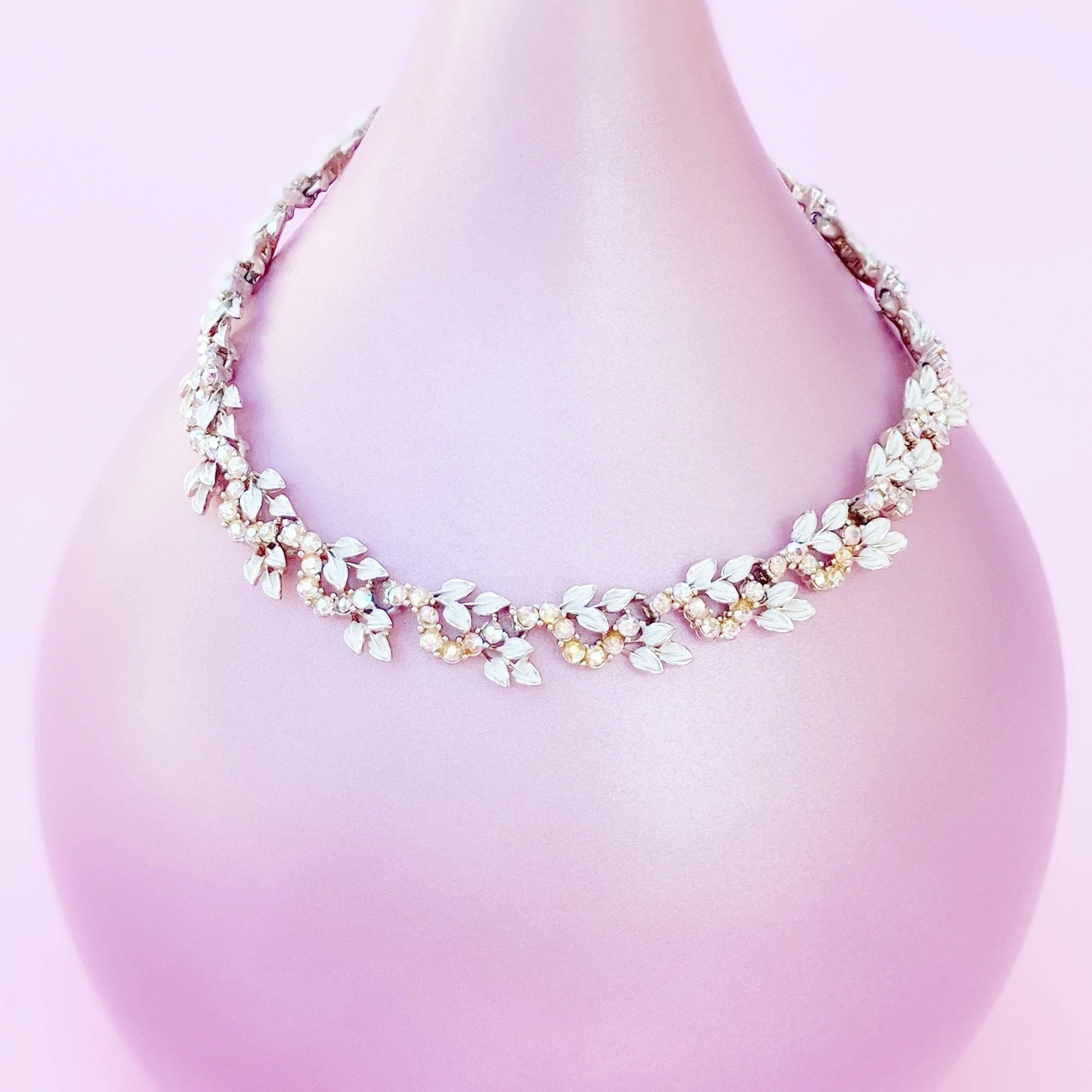 coro rhinestone necklace