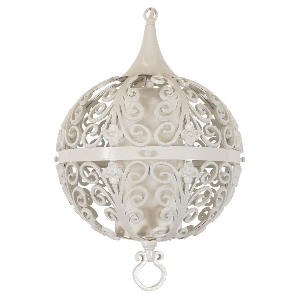 Enameled Metal Moroccan Style Pendant