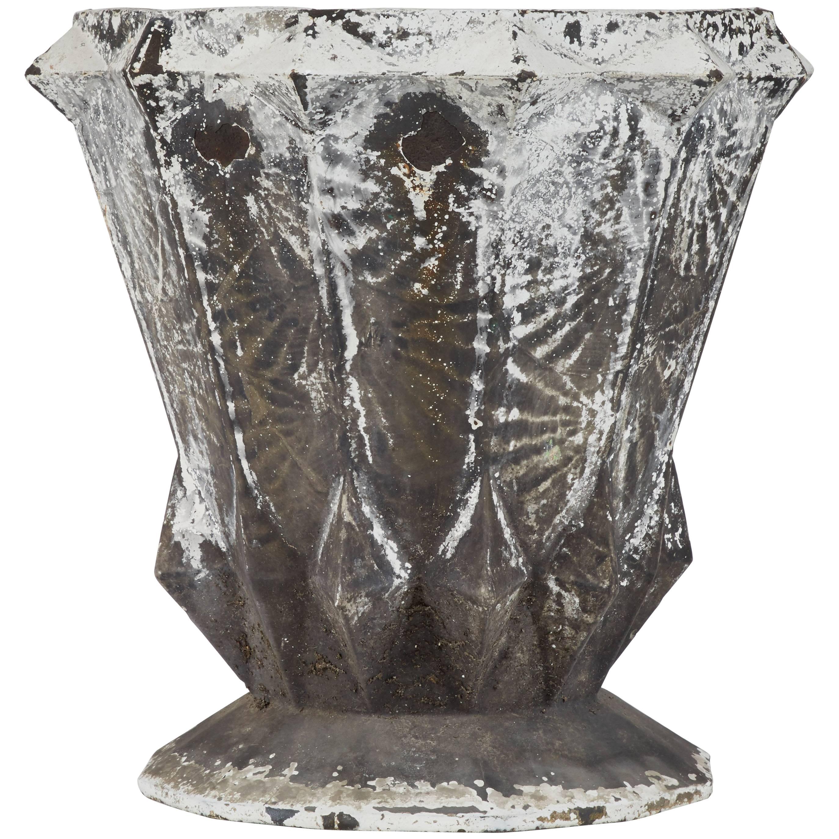 Enameled Metal Planter