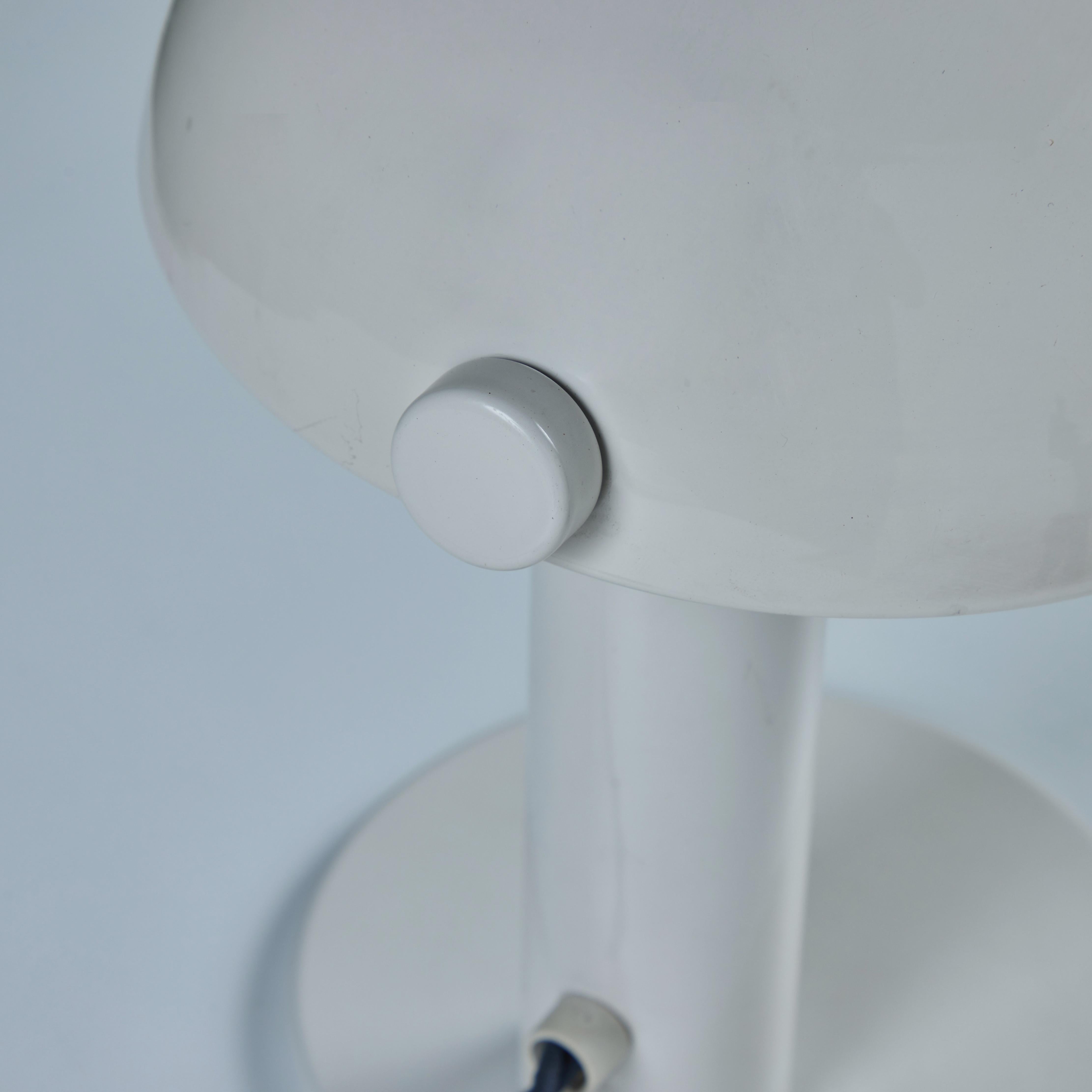 Enameled Mushroom Shade Table Lamp For Sale 6